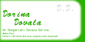 dorina dovala business card